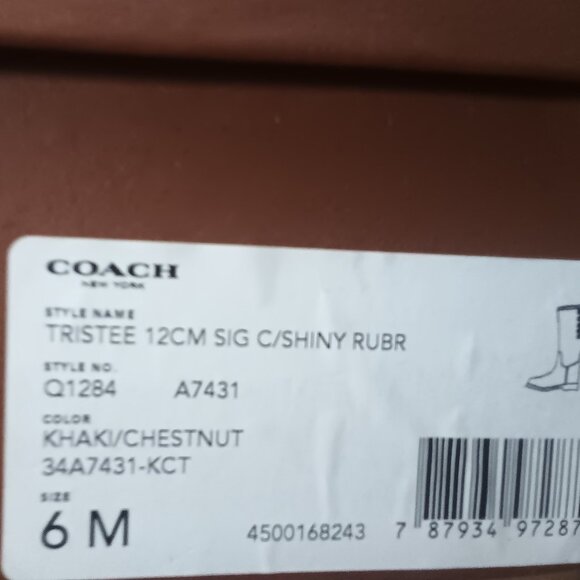 Coach Women's Tristee Water Boot - Picture 4 of 4